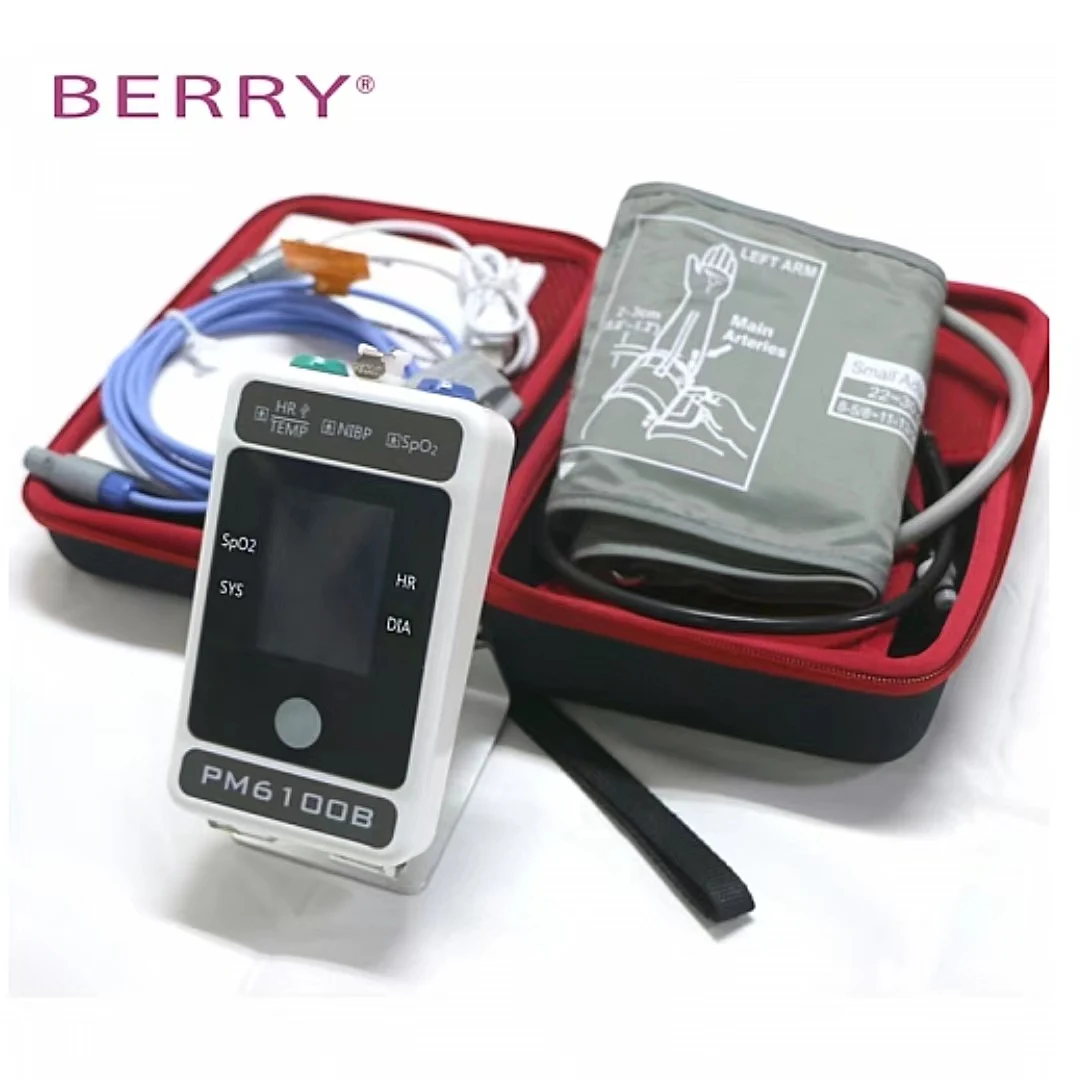 Medical portable multifunctional patient vital signs real-time accurate monitor heart rate oximeter