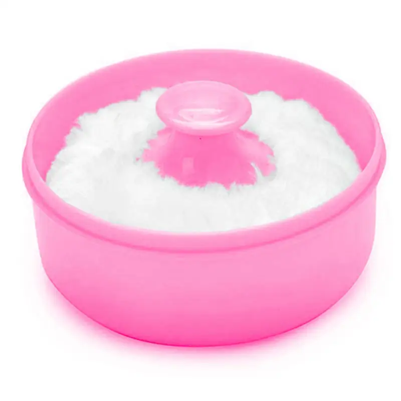 Portable Large Empty Box Baby Powder Sub-Bottling Storage Box Empty Container Multi Purpose Empty Powder Puff Box