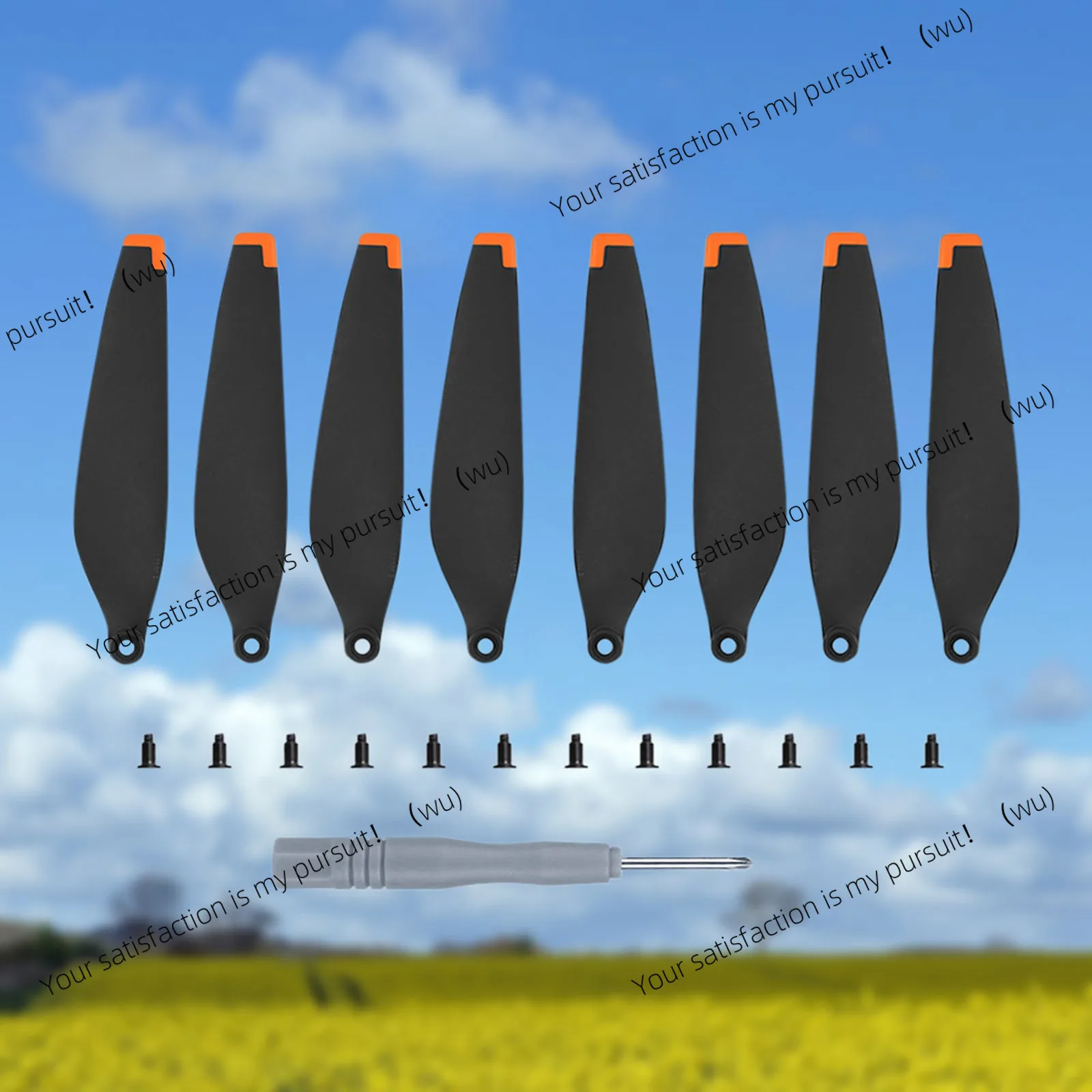 8pcs Drone Blade Props Replacement Spare Propeller Drone Accessory with Screw Accessories Wing Blade Light Weight for DJI Mini 3