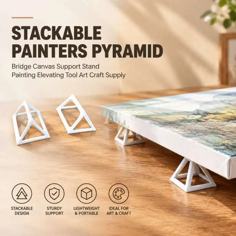 Stackable Artists Pyramid Bridge Canvas Support Riser Painting Lifting Tool Art Craft Studio Supply