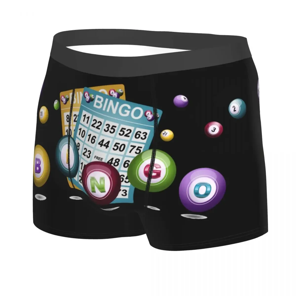 Custom Funny Hot Game Bingo Boxers Shorts Panties Male Underpants Breathable Briefs Underwear