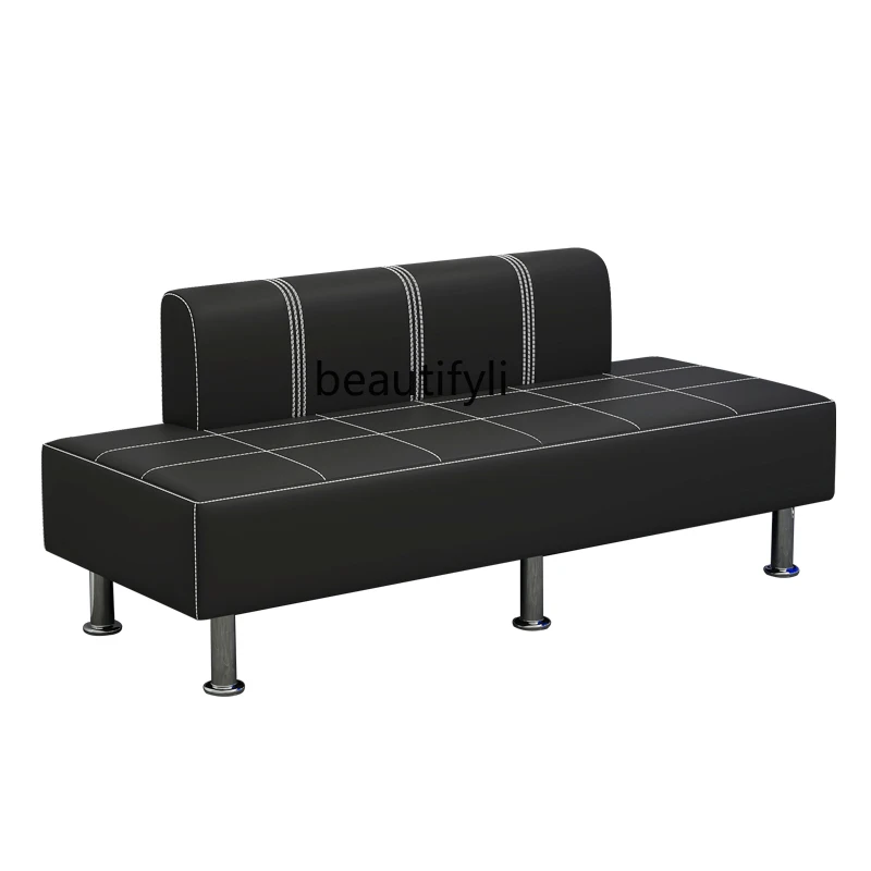 

Salon Rest Area Sofa Barber Shop Sofa Waiting Chair Strip Dedicated Waiting Chair