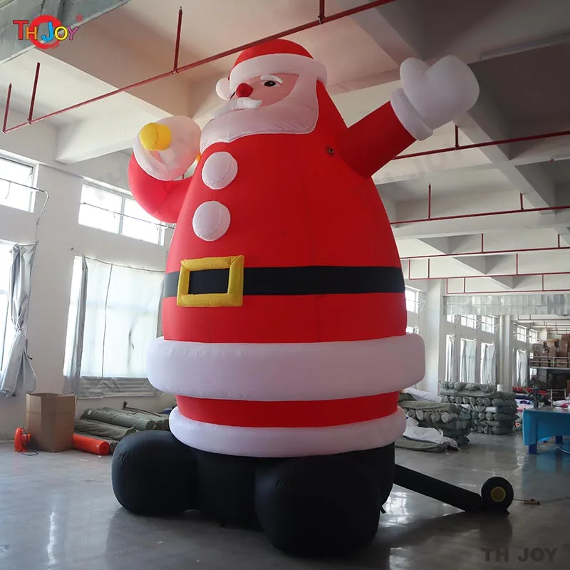 Giant Inflatable Fat Santa Claus 6m High Blow Up Father Christmas For Outdoor Xmas Decoration