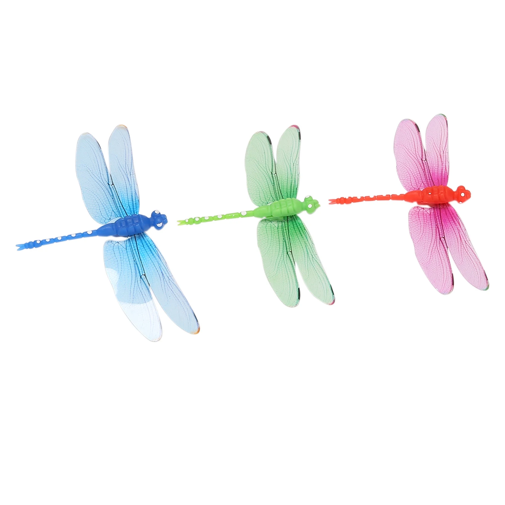 5Pcs 8cm 3D Artificial Dragonflies Fridge Magnet for Home Christmas Wedding Decoration Colors Randomly Send