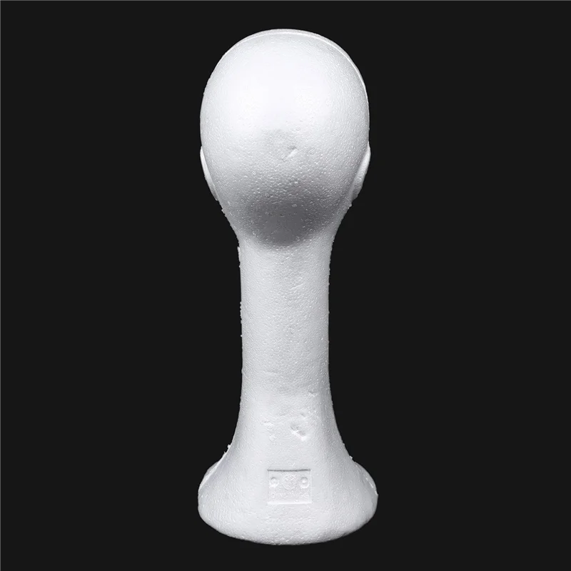 

【SEE】4X Long Neck Female Foam Head Model Glasses Hair Wig Mannequin Hat Stand Styrofoam