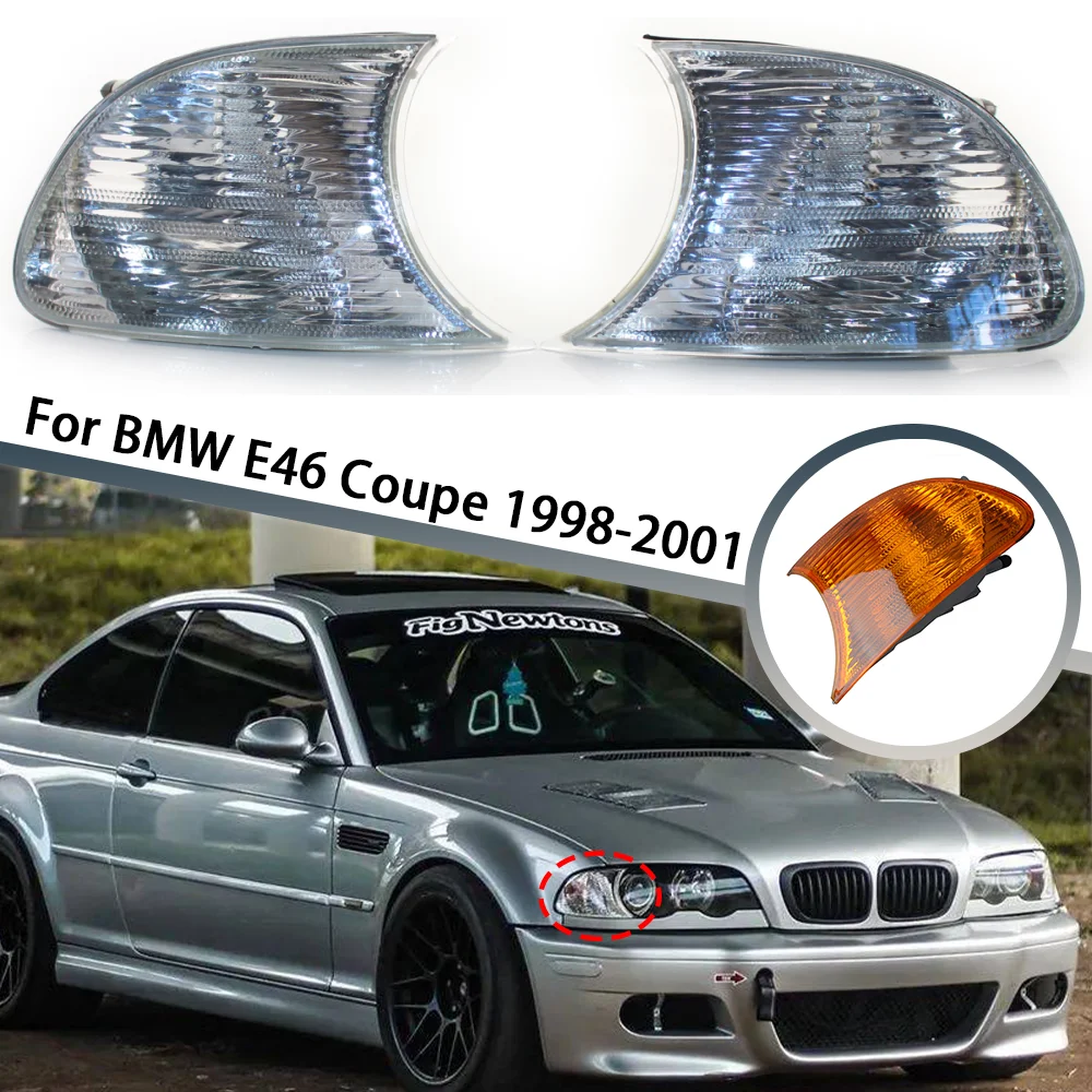 Left Right Turn Signal Lamp Corner Lights Car Turn Signal Light For BMW E46 2-Door 1998 1999 2000 2001 63126904299 63126904300