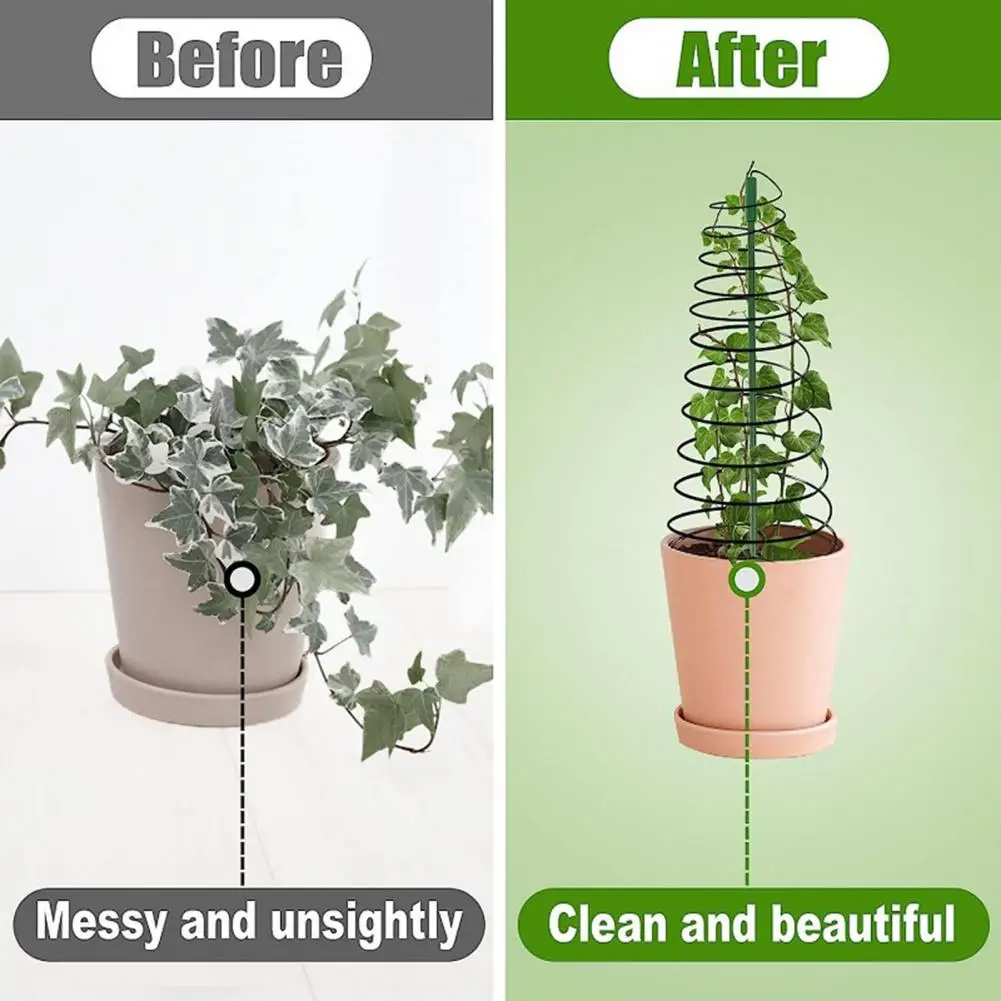 Climbing Plant Brackets Sturdy Metal Plant Support Rack Stretchable Green Bean Trellis Tower Durable Climbing Vine for Indoor