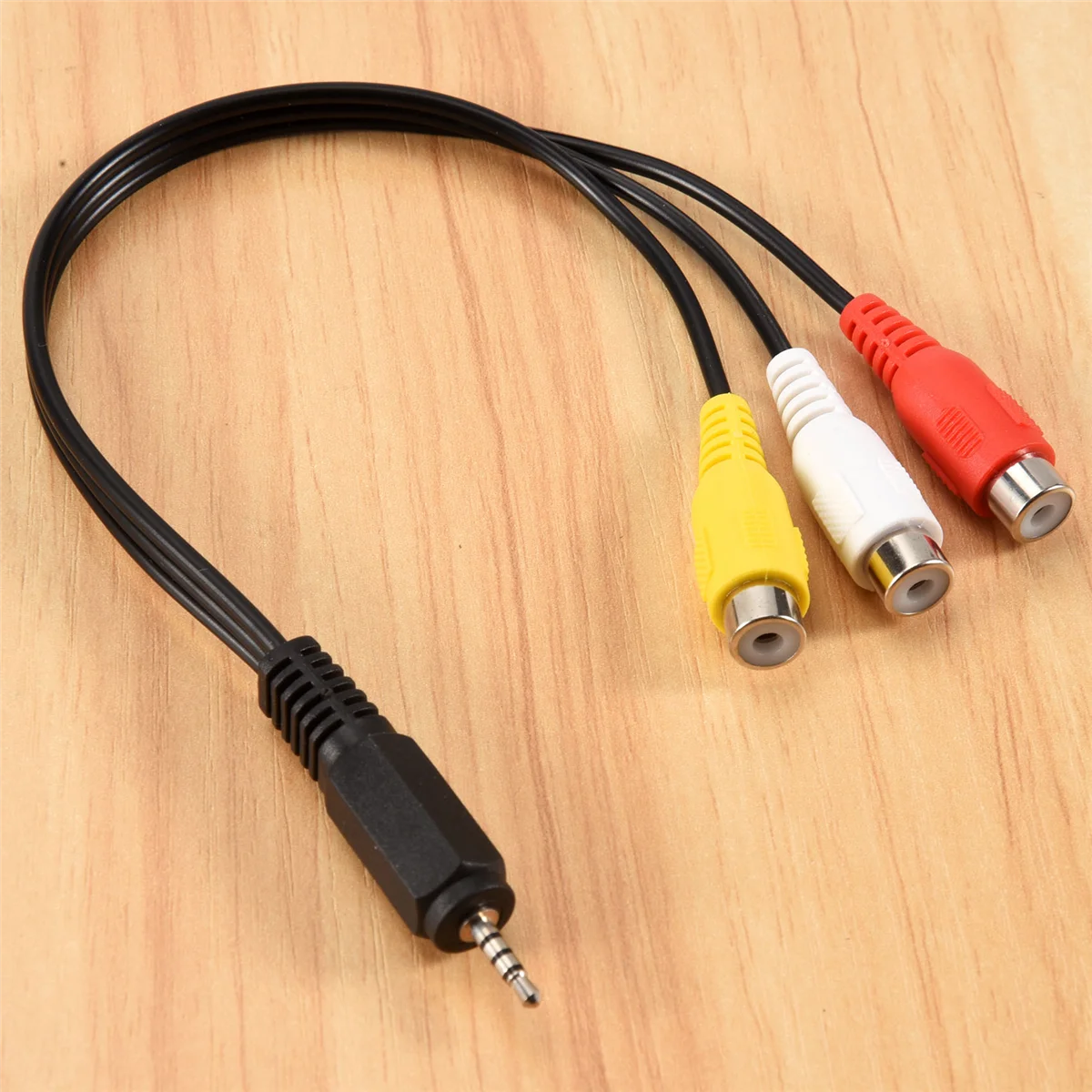 N88R 2,5 mm Mini AV macho a 3RCA hembra M/F Cable de audio y vídeo Cable adaptador de conector estéreo