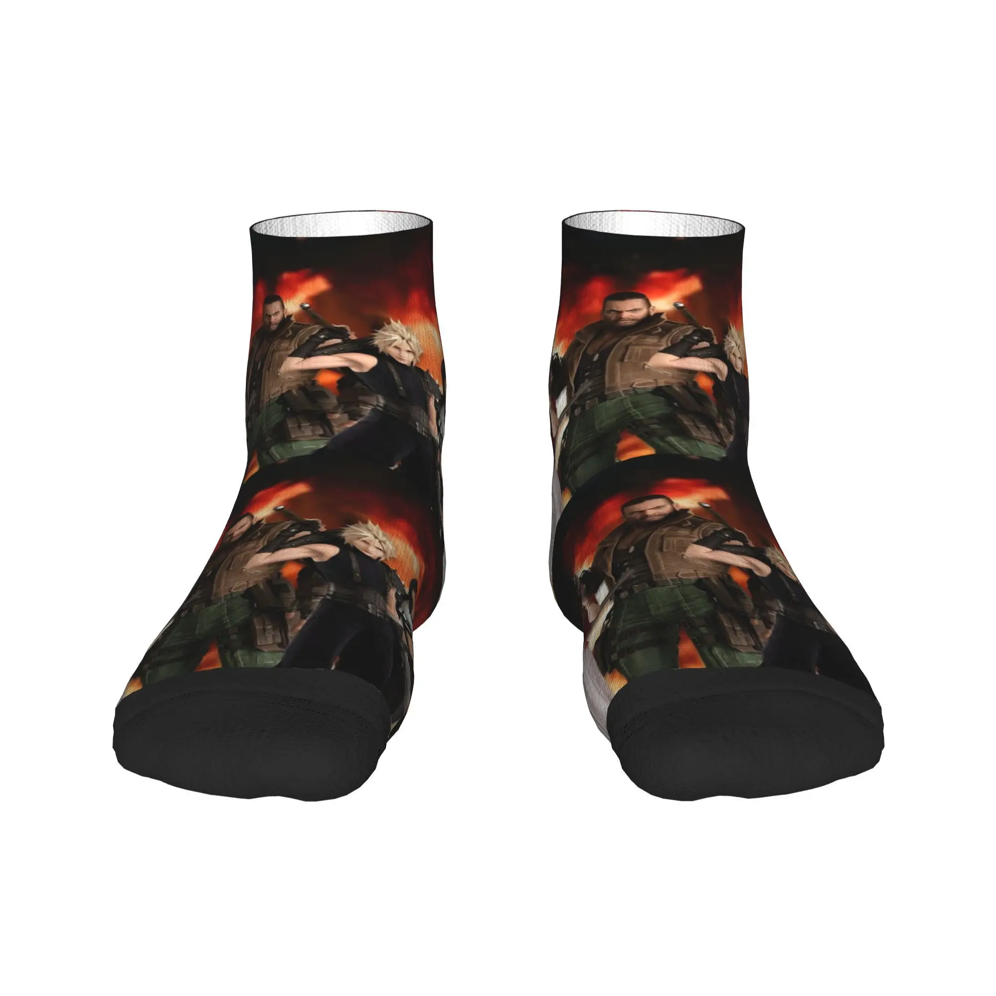 Final Fantasy VII - Chaussettes tout-en-un Harajuku Bas super doux Chaussettes toutes saisons Accessoires pour cadeaux unisexes