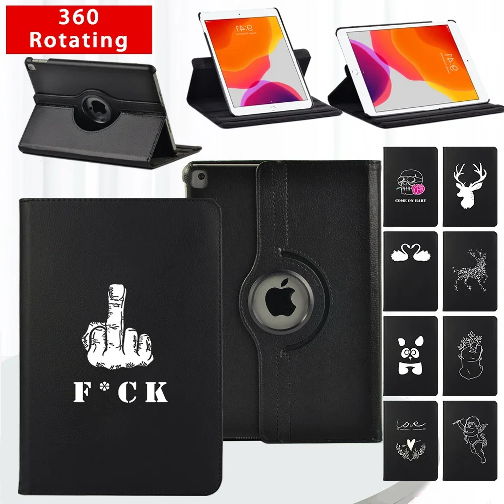 

360 Degree Rotating Tablet Case for Apple IPad Mini 1/2/3/4/5/IPad 2/3/4/IPad 5th/6th/7th/8th/9th PU Leather Smart Stand Cover