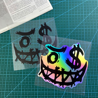 1PC Clown Face Motorcycle Stickers Waterproof Scooter Vinyl Decals DIY Car Window Trunk Refit Auto Body Styling Decoration