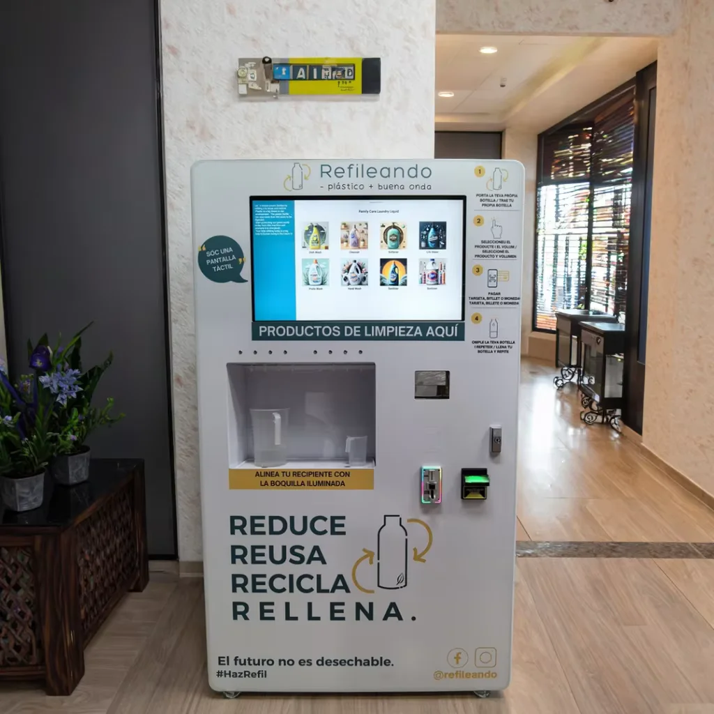 Liquid Dispenser Coin Operation Cashless Payment Laundry Soap Vending Machine