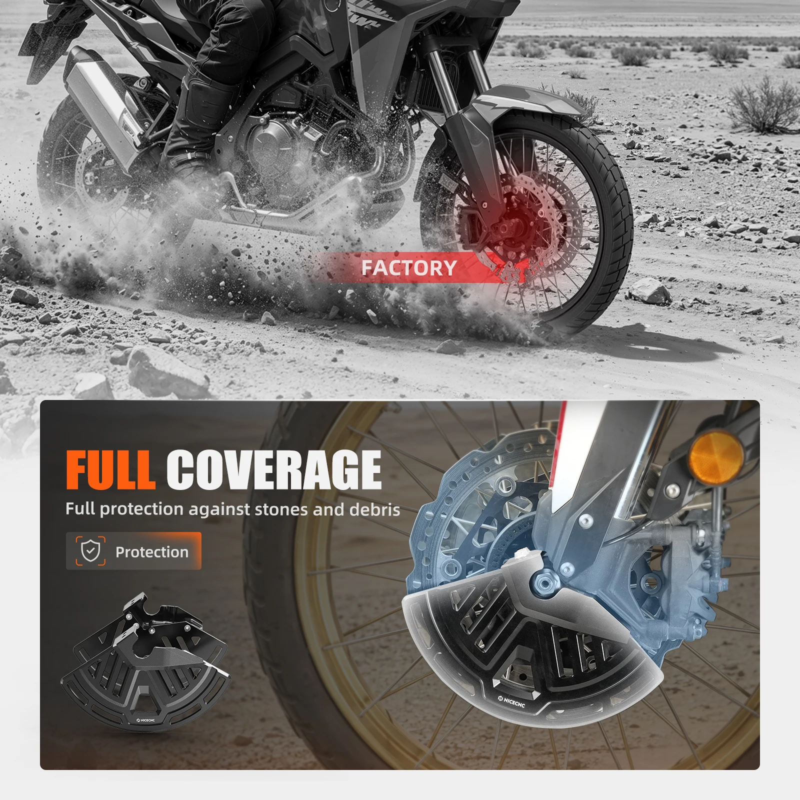 NICECNC Bremsscheibenschutz vorne für Honda CRF1100L CRF 1100L Africa Twin D4 A4 2020-2026 2025 2024 2023 2022 2021 – Detail 5