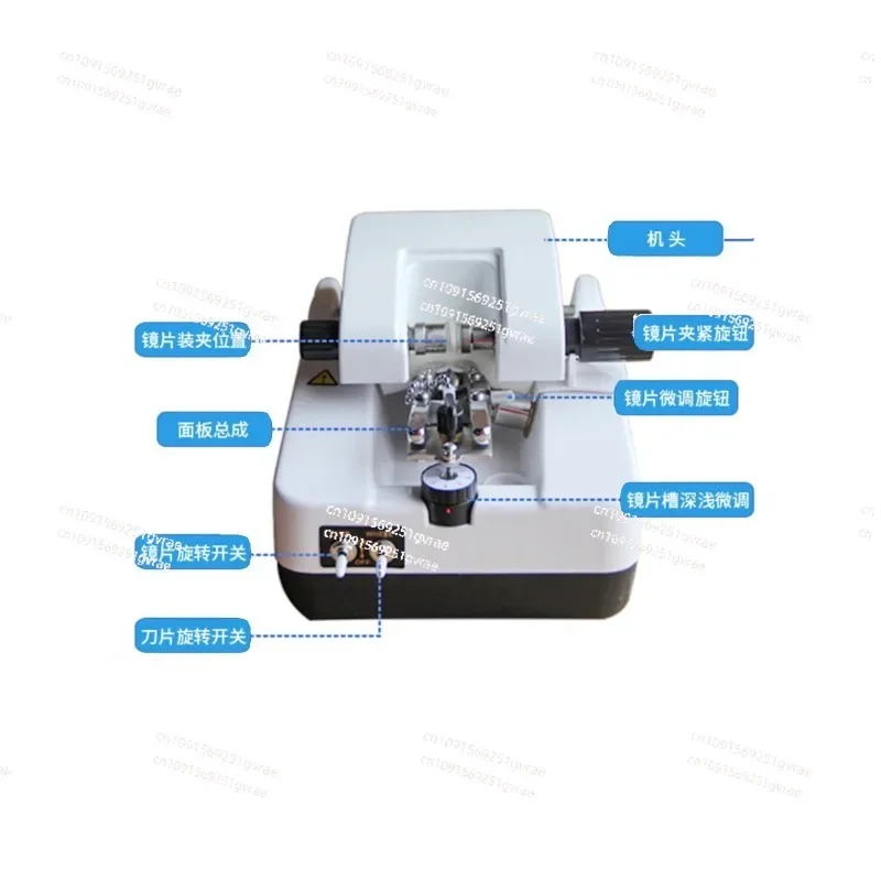 Optical Shop Equipment Half Frame Glasses Lens Slotting Machine Wire Drawing Machine Stainless Steel Processing Machine Automati