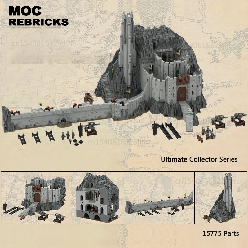 

Movie Scene MOC Building Blocks UCS Helm Deep Castle Collection Model DIY Assembly Technology Bricks Toys children Xmas Gifts