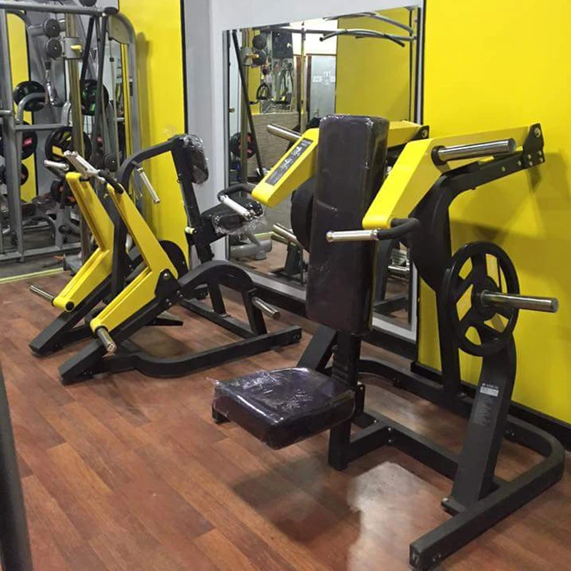 آلة ضغط الكتف المحملة لوحة معدات صالة الألعاب الرياضية للياقة البدنية وبناء الجسم