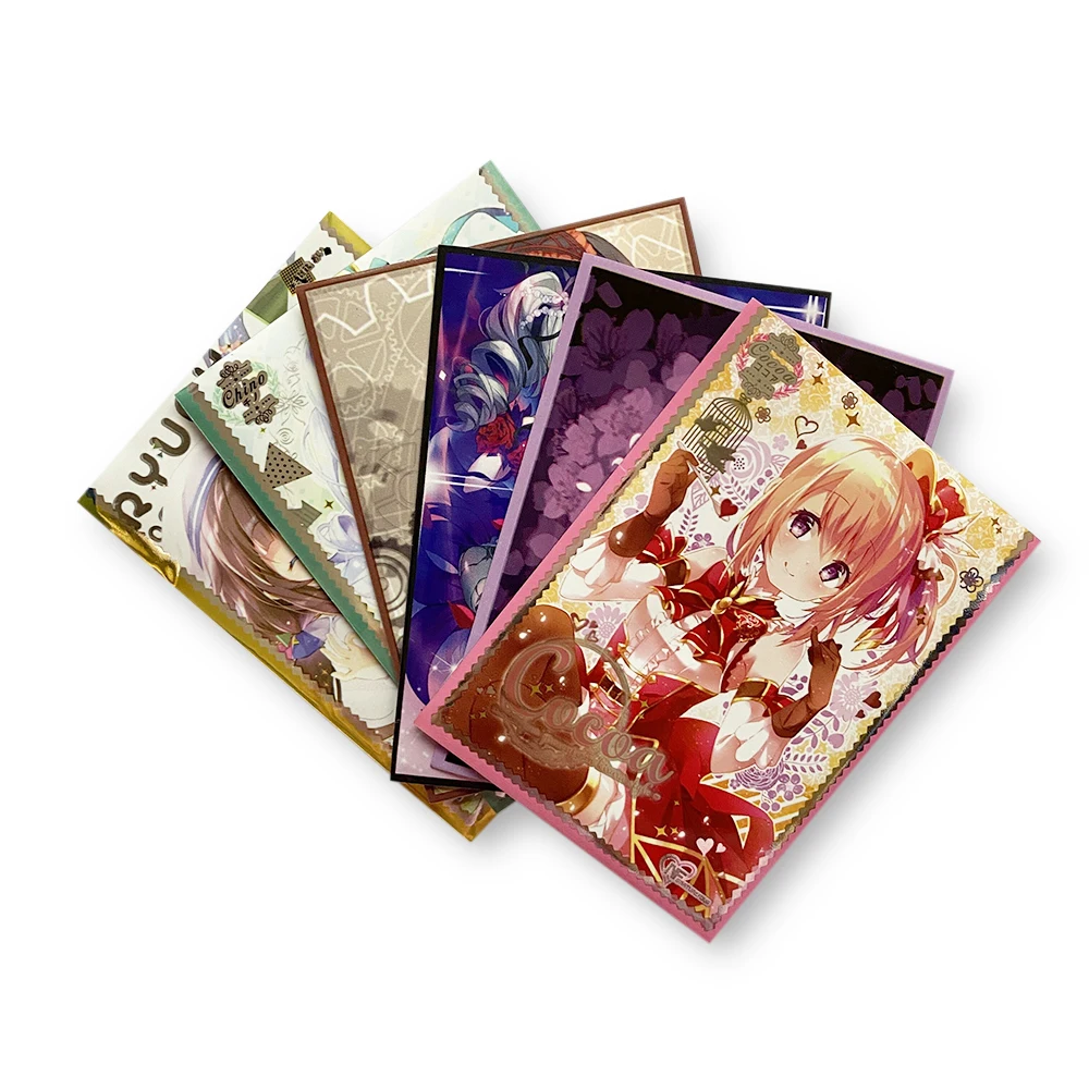 

60PCS/LOT BAG Anime TCG Card Sleeves 66x91mm Game Cards Protector Deck Protector for Card Cover for PKM/MGT Board Game