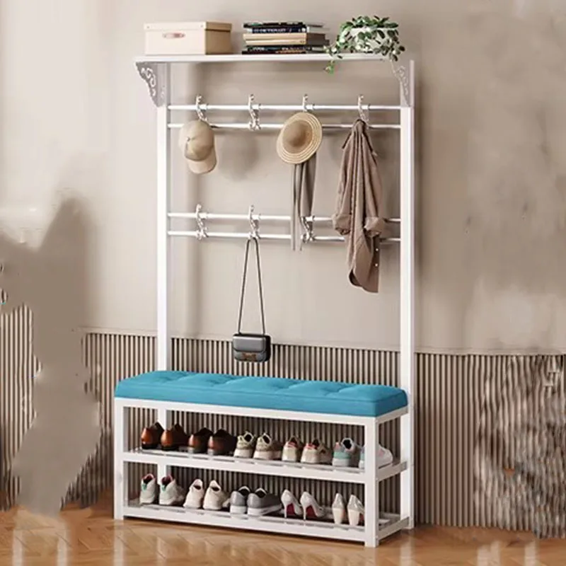 

Storage Standing Coat Racks Clothes Organizer Shoe Open Luxury Living Room Hotel Coat Racks Metal Perchero Trendy Furniture