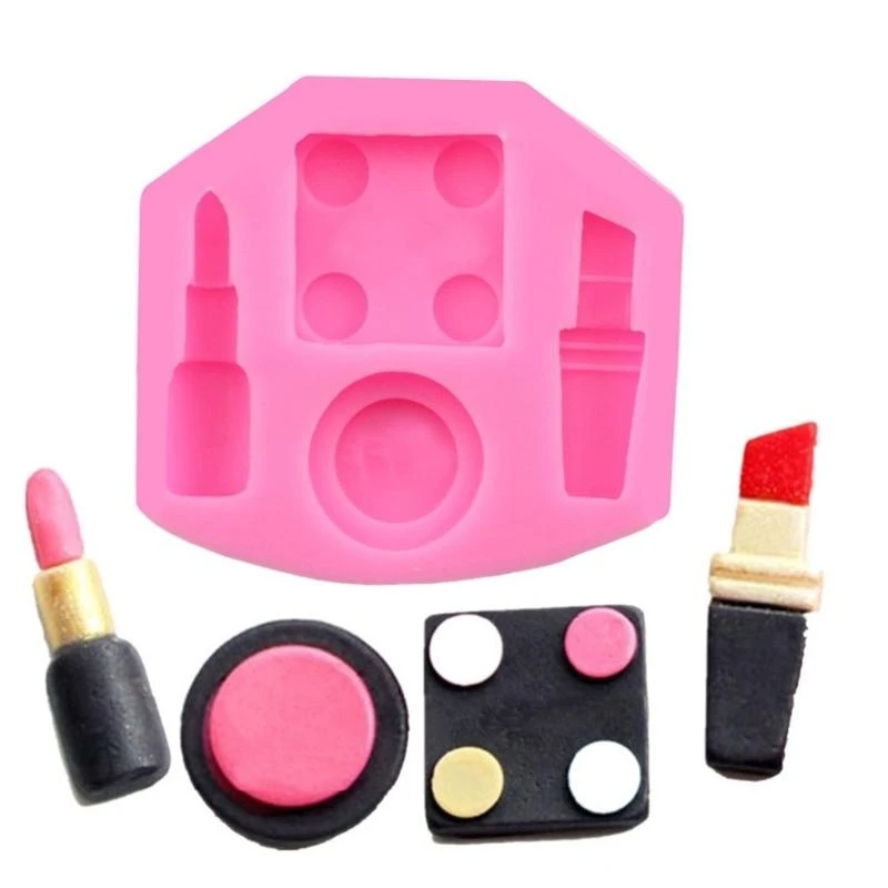 

Cake Decorations Mold Makeup Tools Silicone Molds Lipstick Bottle Fondant Molds top sale