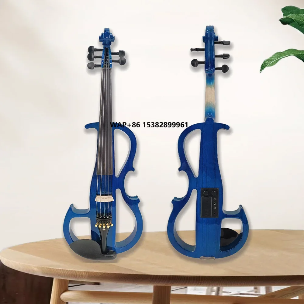 

16-inch Solid Wood Handmade Five-string Semi-frame Electric Acoustic Violin for Beginners - an Electric Practice Instrument