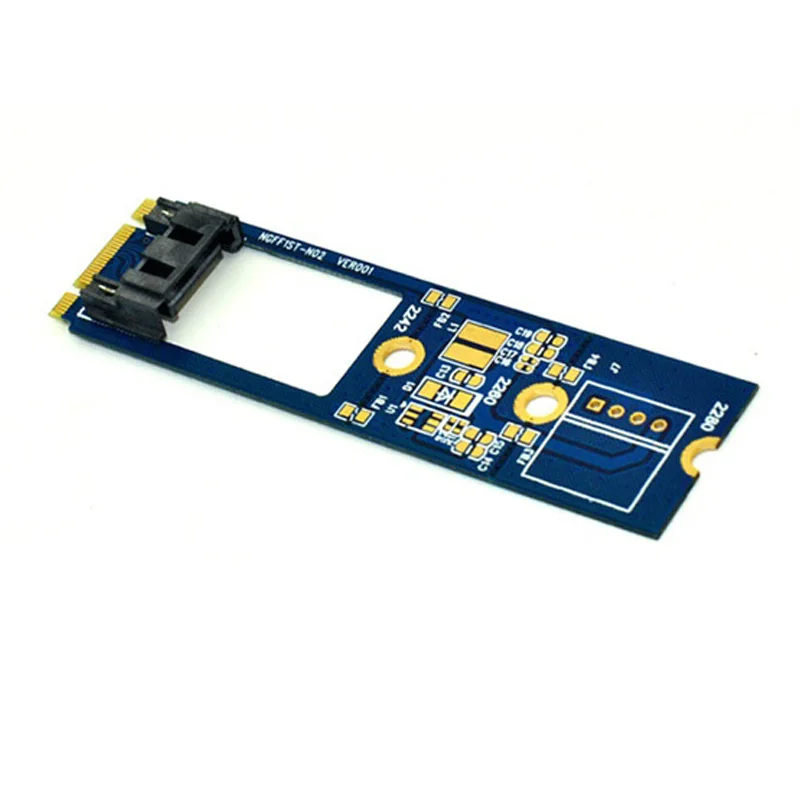 Adaptador M2 SATA para ordenador, tarjeta de conversión de llave de B-M M.2 NGFF SATA SSD a 7 pines, compatible con 2242, 2260, 2280