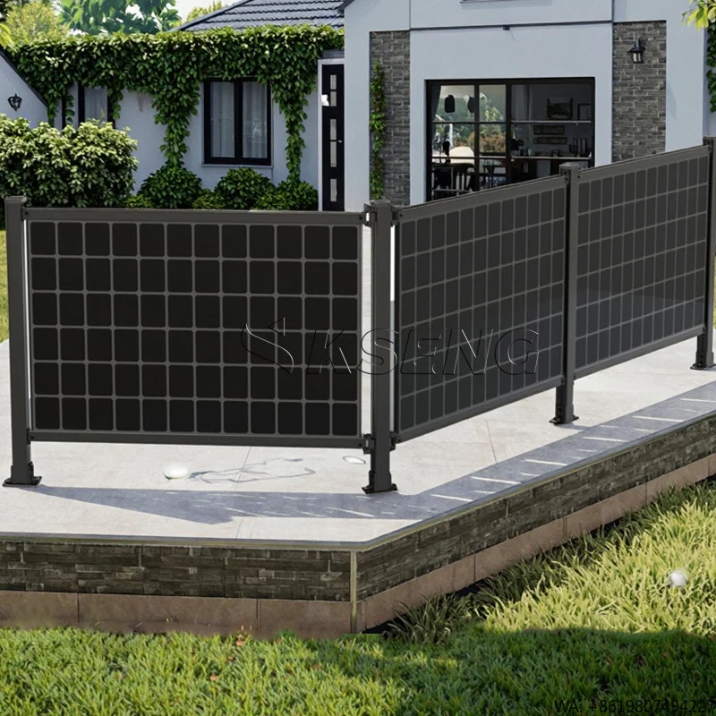 Wholesale Solar Fence Ground Mounting Structure Vertical Mounting Bifacial Solar Farm Fence System