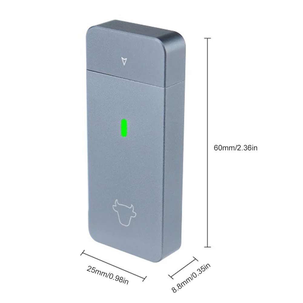 M.2 NVMe 2230 SSD Enclosure JMS583 Portable SSD Box M.2 M Key External Hard Disk Box USB3.2 Gen2 USB Type-C M&B Key for M2 2230