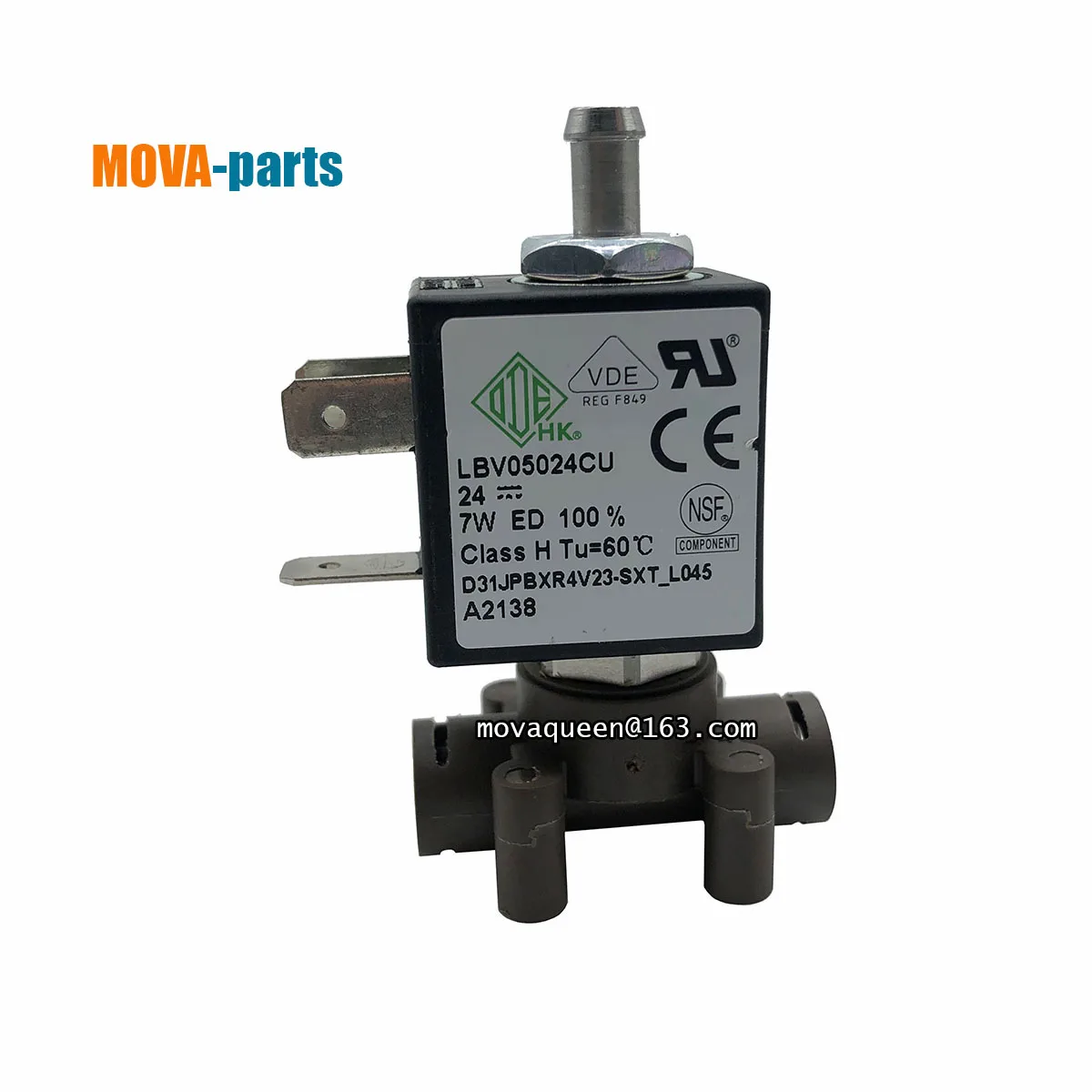 1Pcs Espresso Machine Spare Parts 2-Station 3-Way DC24V 0-15BAR 7W LBV05024CU Solenoid Valve For KALERM Coffee Machine Replace