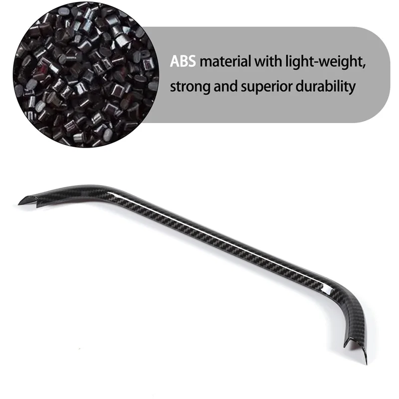 

B28C-Central Control Air Vent Frame Trim Air Conditioner Vent Frame Trim For Rivian R1T R1S 2022-2024 Accessories Carbon Fiber