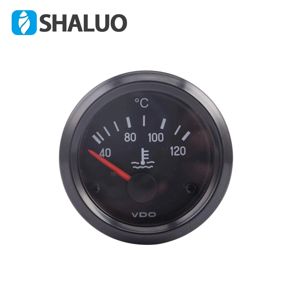 40-120C 52MM VDO Water Temperature Gauge Diesel Engine Meter Match With Water Temperature Sensor Generator Accessories 287.4-22Ω