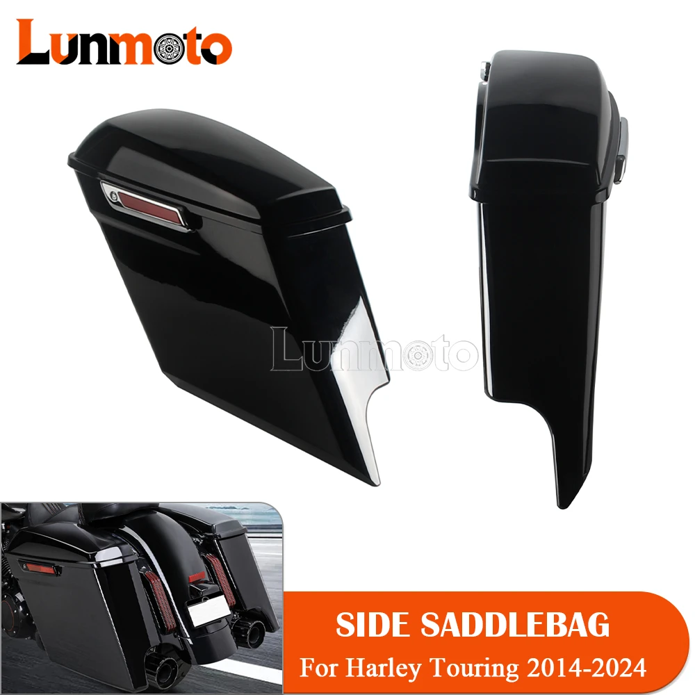 

Мотоциклетные удлиненные жесткие кофры 5 дюймов для Harley Touring Road King, Road Glide, Street Glide, Electra Glide, Ultra Classic 2014-2024