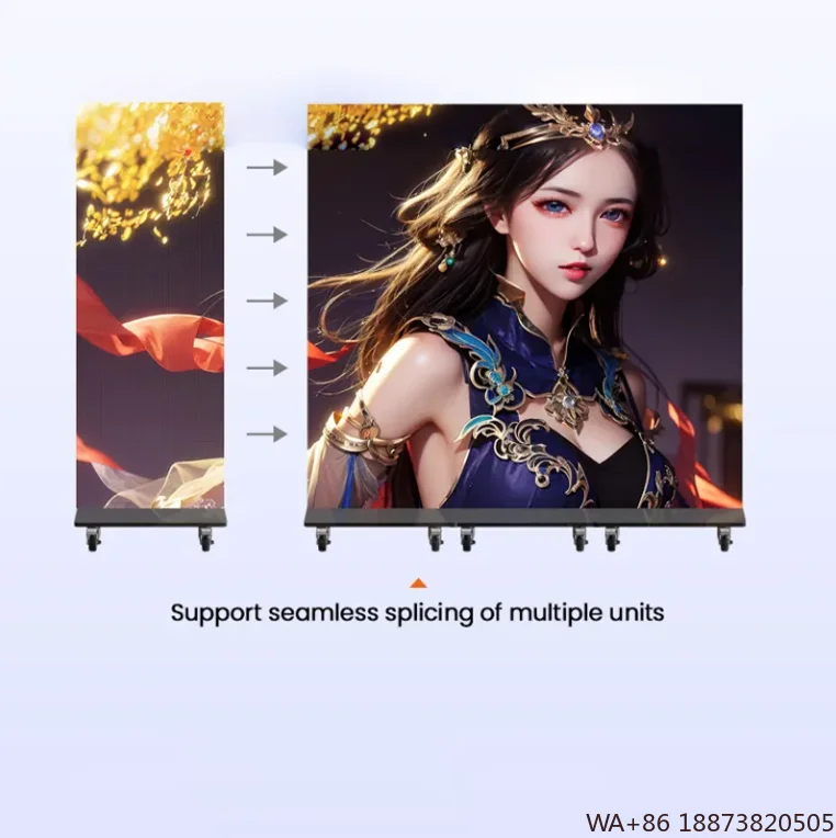 LED P2.5 مقاطع فيديو إعلانية مخصصة داخلية قابلة للطي ملصق شاشة تحكم واي فاي لوحة عرض ملصق محمولة قابلة للطي #6