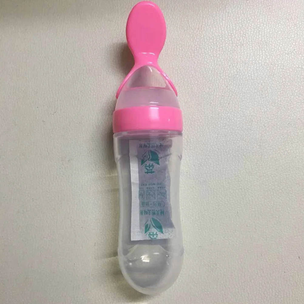 

6Pcs Baby Feeding Bottles Silicone Squeeze Feeder Rice Paste Bottle Newborn Nursing Bottle Easy Wash Durable Safe