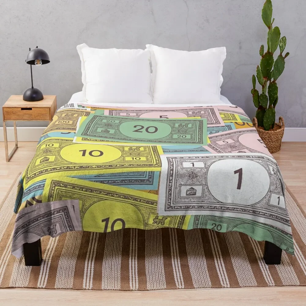 

Money Monopoly Throw Blanket Thermal Thins Blankets