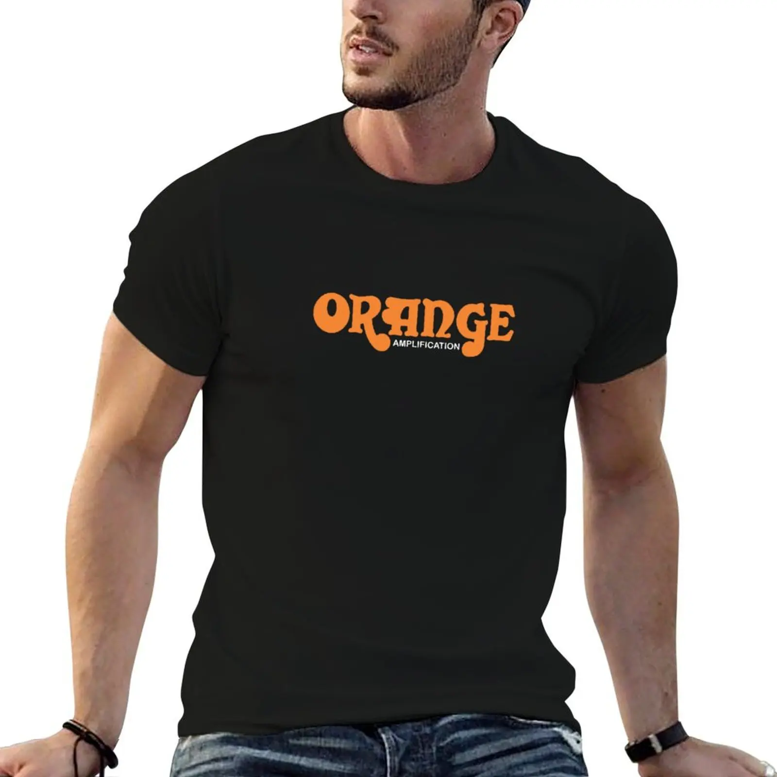 Orange Amplification T-Shirt cute clothes vintage anime shirt street wear sweat shirts, men