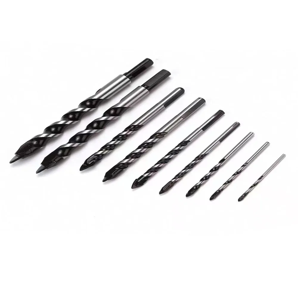 

Multifunctional Glass Bit Twist Spade Drill Triangle Bits For Ceramic Tile Concrete Marble 3mm to 12mm DB02054