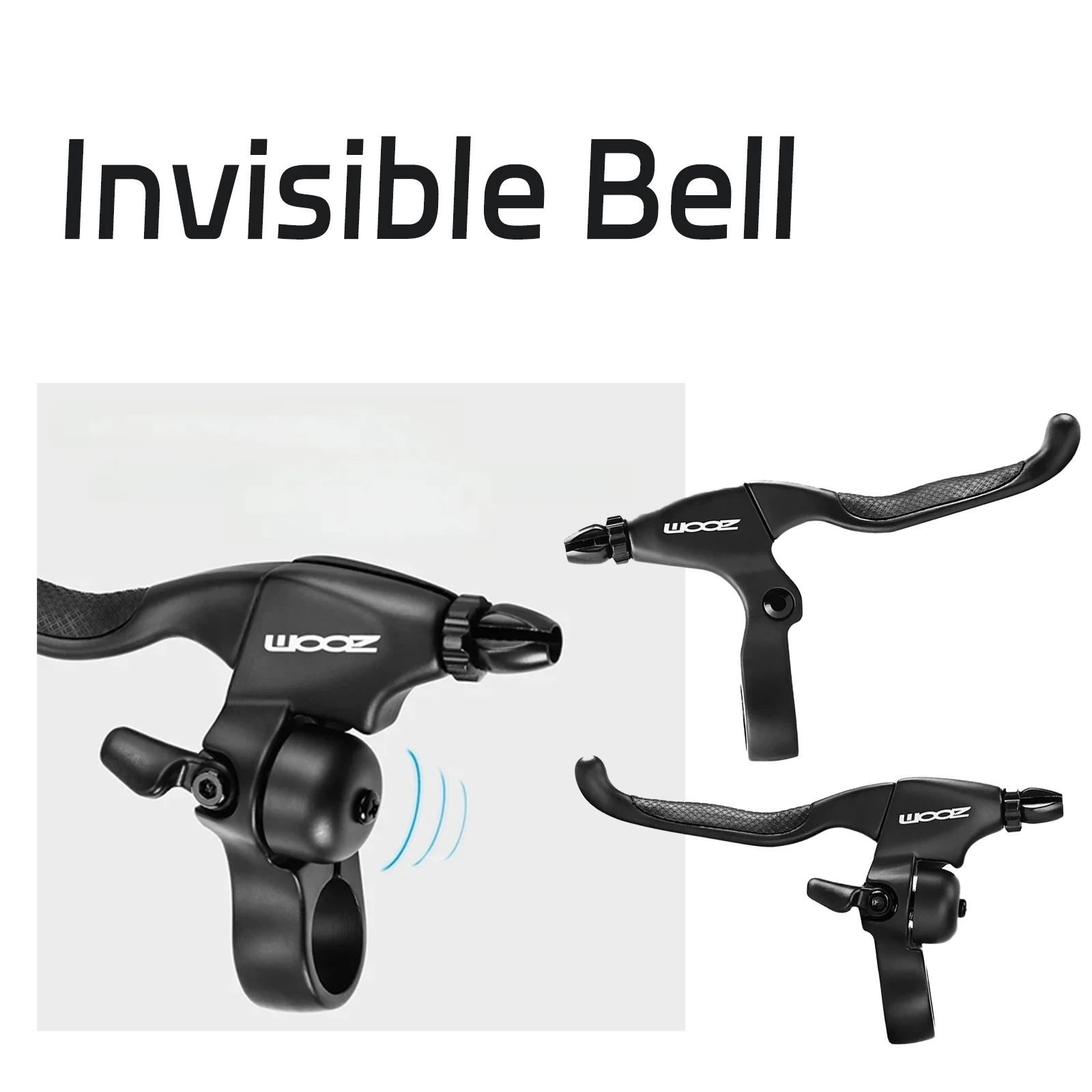 

ZOOM Невидимый велосипедный звонок, складной велосипедный звонок для горного Mtb с ручкой, велосипедный тормозной рычаг для механического дискового V-образного ободного тормоза