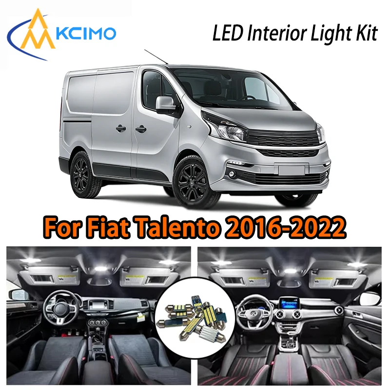 

Daily Use LED Interior Lights For Fiat Talento 2016-2022, Two Colors Super Bright Easy Install