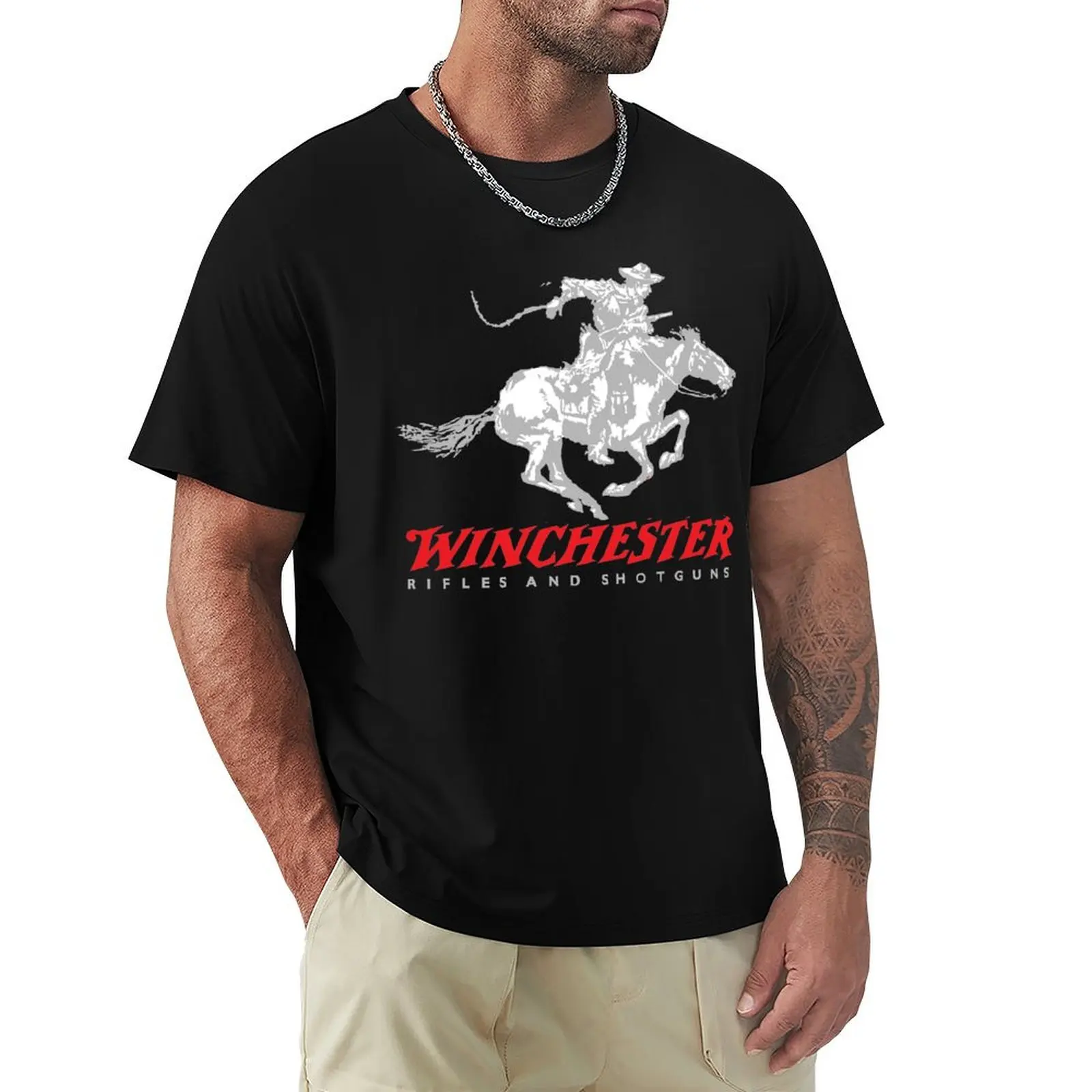 

WINCHESTER RIFLES T-Shirt Relaxed Fit Casual Short Sleeve Top