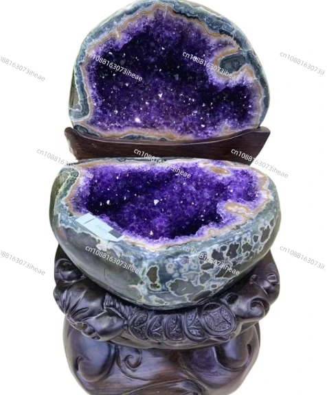 Wholesale  Natural Large Amethyst Cave Hotel Decoration Uruguay  Cornucopia Geode  Store Geomancy