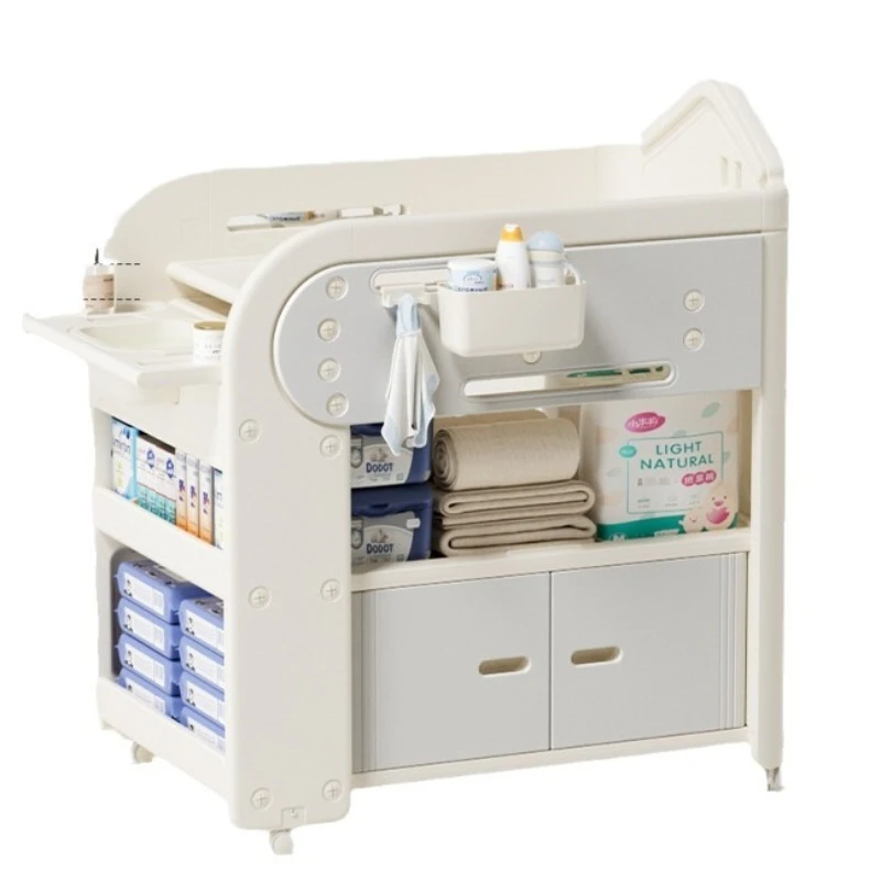 

Baby care table Multifunctional mobile diaper changing Toddler bath table Newborn crib Diaper table
