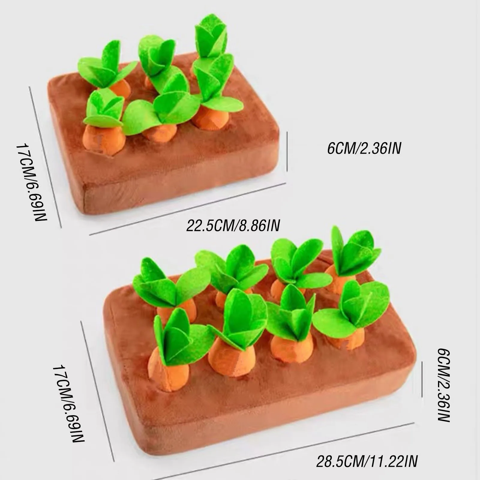 Imanes para niños, juego de mercado, raspador para olfatear, alfombra para olfatear, perro de peluche, zanahoria, juegos para olfatear, perro con 6/8 piezas, niña preescolar de 3 años