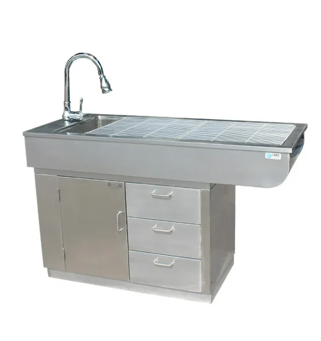 Pujia PJC-02 304 Stainless Steel Medical Equipment Veterinary Exam Table Steel