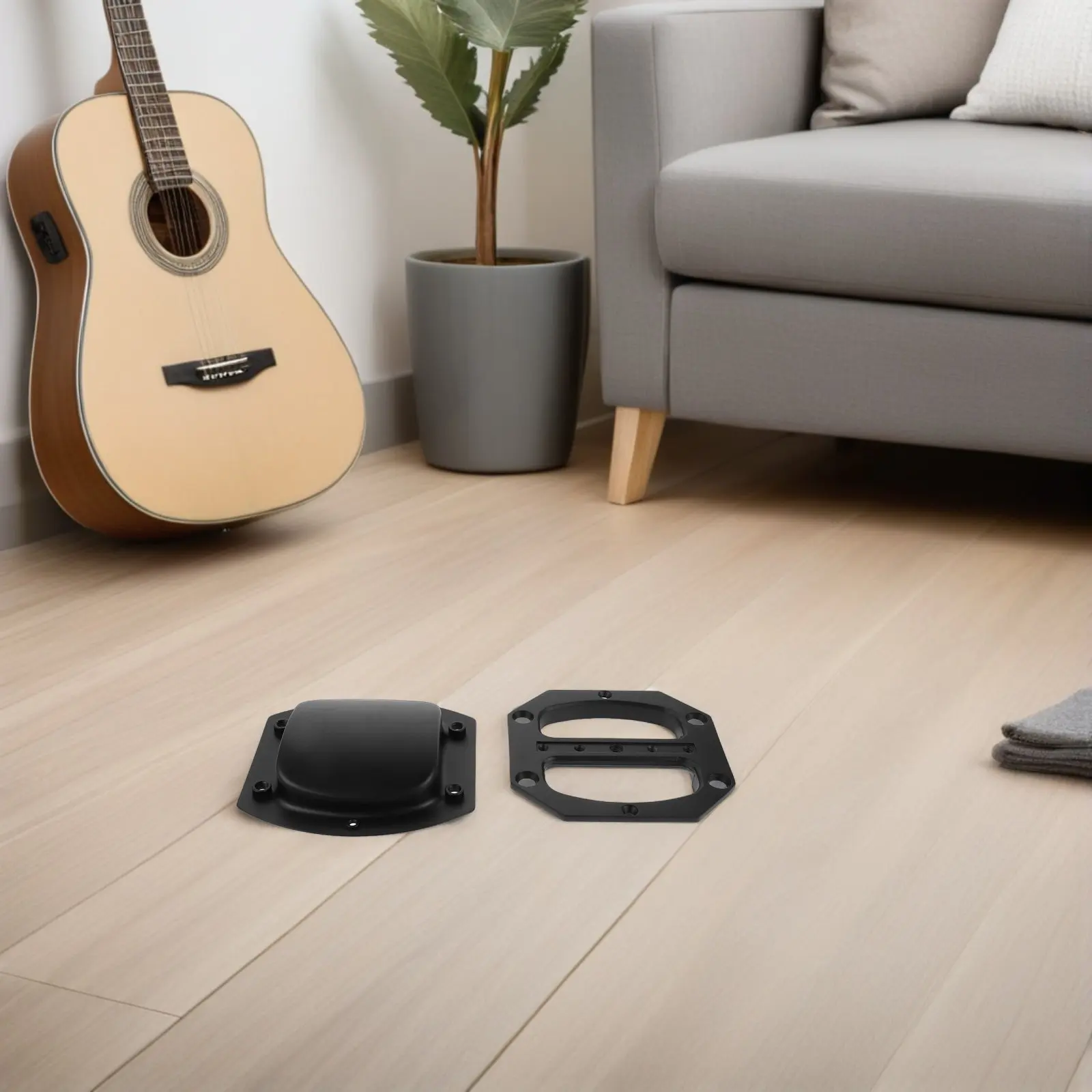 

Black Iron Octagonal Recessed Speaker Handle for Audio Cabinet Amplifier Sound Box Transport Stable Install