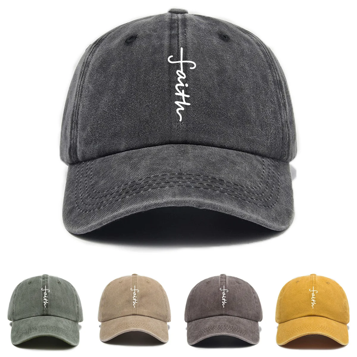 Men's And Women's Washed Baseball Caps Casual Retro Style Hats Truck Driver Hats Adjustable Suitable For Outdoor Travel Hats