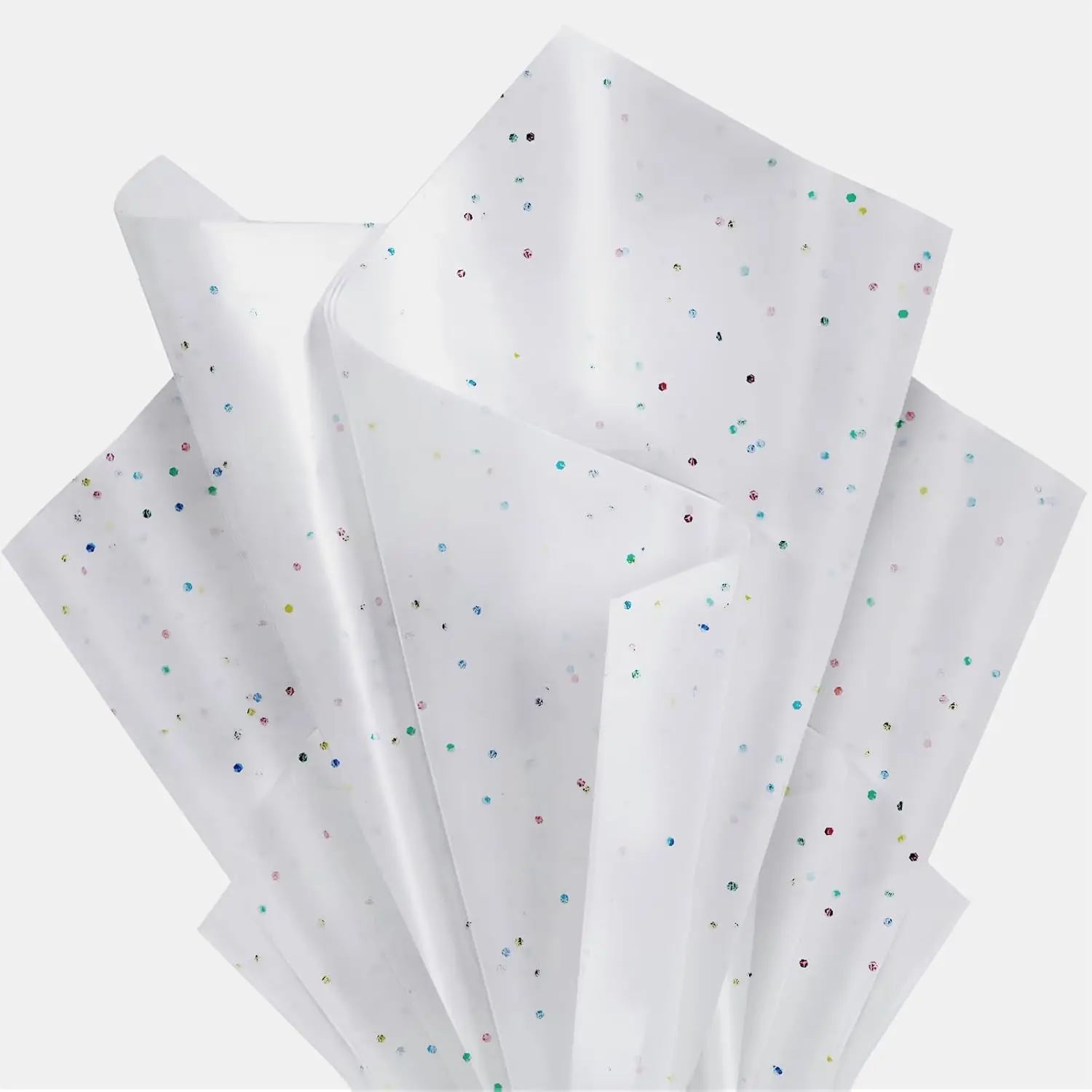 

White Glitter Tissue Paper 36 Sheets 14x20 inch for Gift Bags, Wedding, Birthday Party Decorations, Recyclable Wrapping Paper