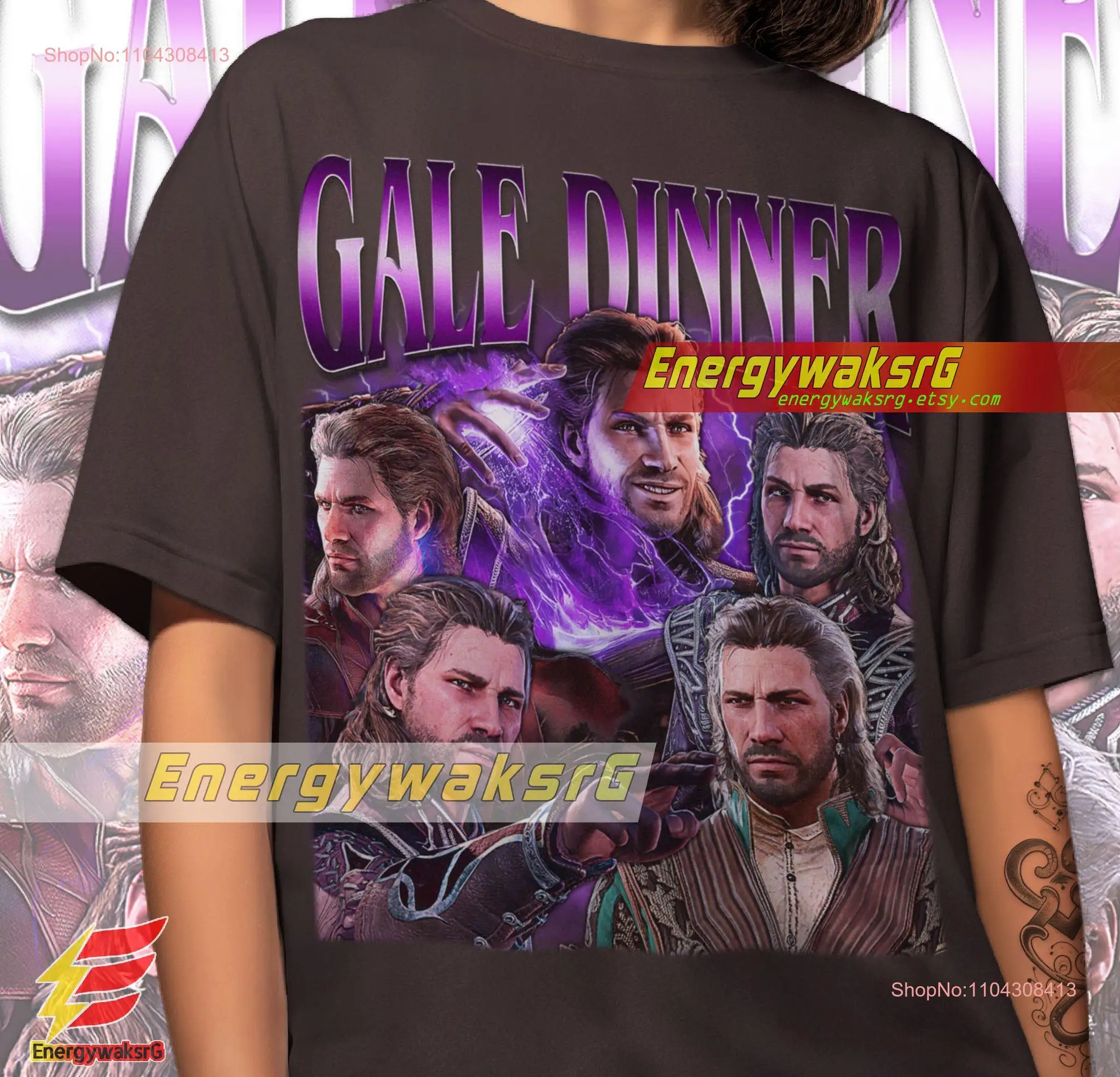 Limited Gale Dinner T Shirt Baldurs Gate Girl BG3 ShadowhearT long or short sleeves