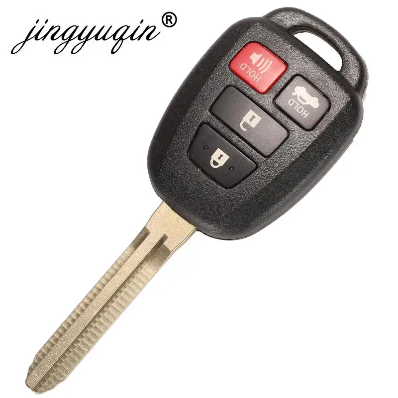 Jingyuqin-CORRENTE DE RELÓGIO remoto da chave do carro para Toyota Yaris 2012-2017, 314.4MHz, 315MHz, G, microplaqueta de H, identificação do FCC, B51TE, B71TH, 89070-52D70, 2, 3, 4btn