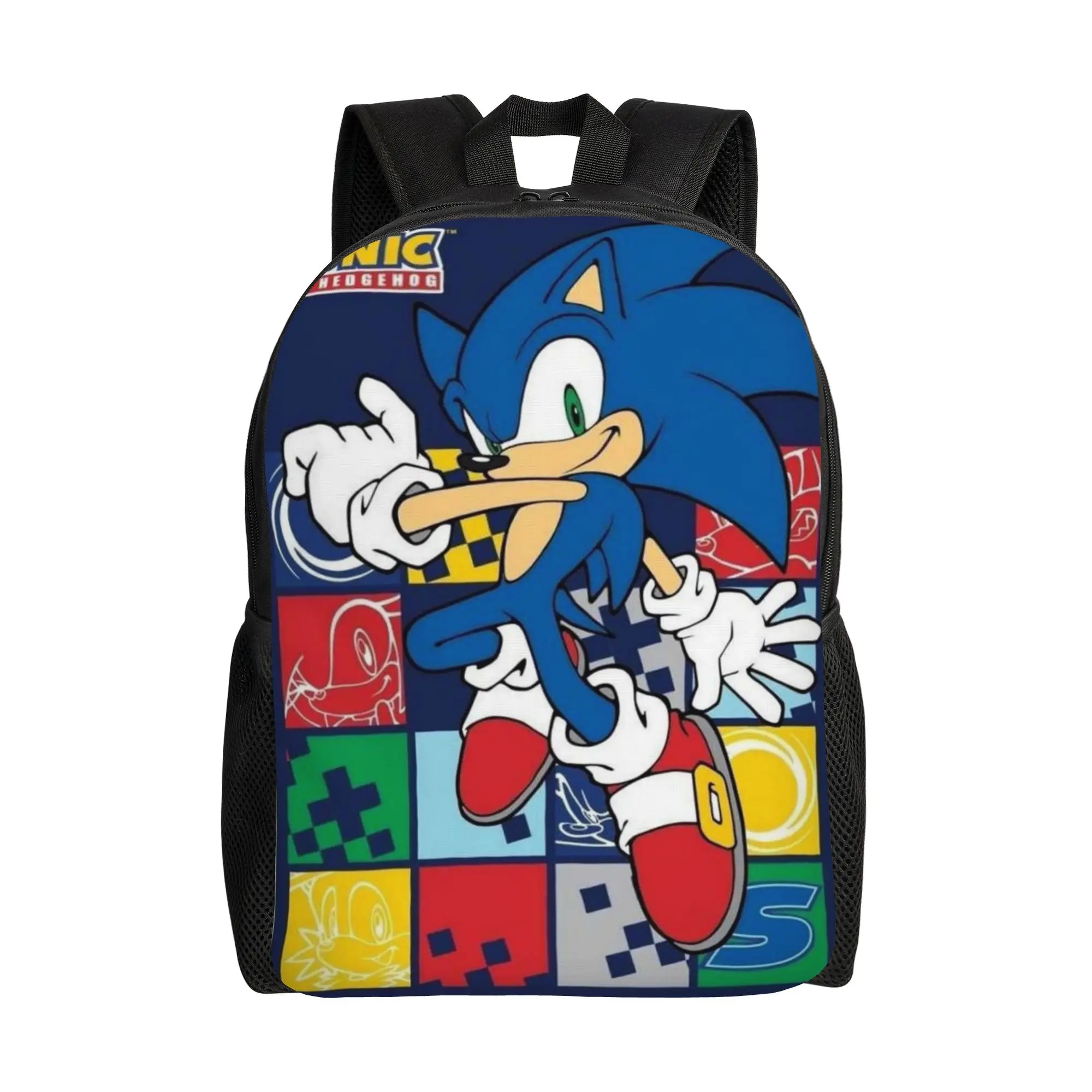 Sonices Cartoon Game Backpack Male  Large Backpacks Polyester Pretty High School Bags College Designer Rucksack