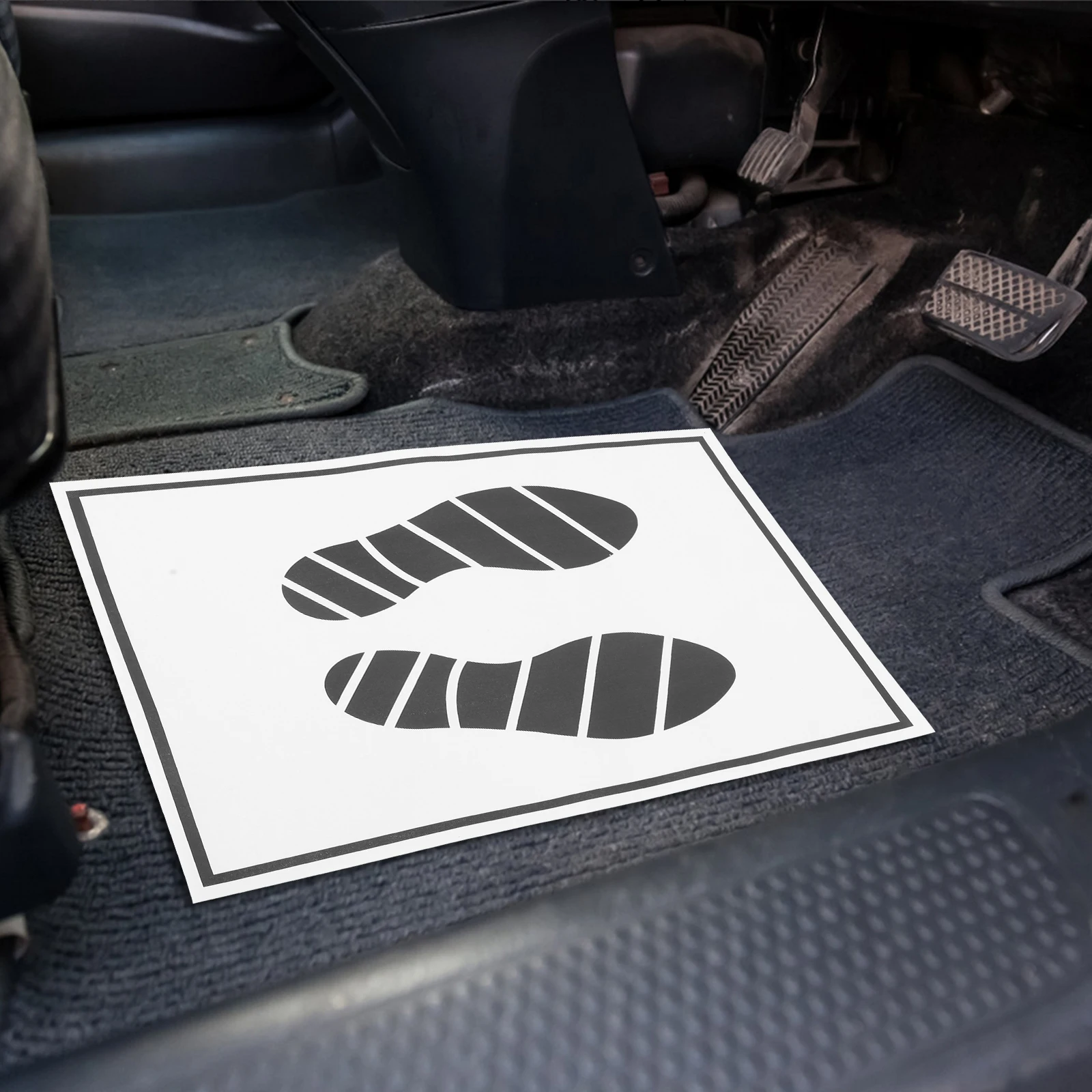 100 Pcs Car Floor Paper Mats Portable Waterproof Large Quantity Disposable Vehicle Foot Pads Protect Dust Spills Storage - Image 5